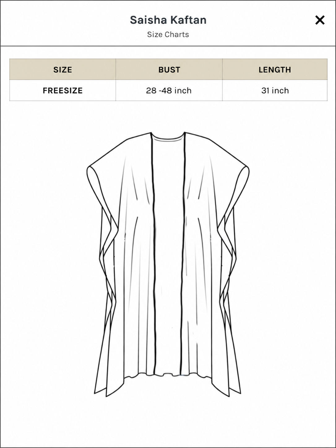 Saisha Kaftan